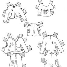 Desenhos para colorir Miscellaneous 9  Roupas de boneca de papel, Ideias  para casa de bonecas, Roupas de papel