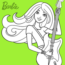 Barbie toca guitarra