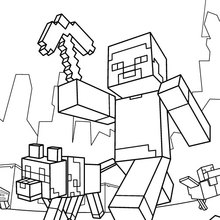 Minecraft para colorir 