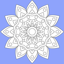 Desenho de Mandala 42 para colorir , imprimir o baixar. Pinta on-line com  um jogo de colorir desen…