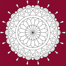 Mandala para Colorir com Números - Desenhos para Colorir para Adultos