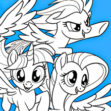 my little pony para colorir 07  Páginas para colorear de princesa