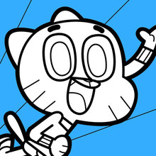 Desenhos para colorir de gumball watterson 