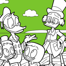 Donald Duck e Huguinho, Zezinho e Luisinho con Patinhas McPato