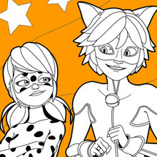 Ladybug and Cat Noir  Páginas para colorir, Colorir, Desenhos