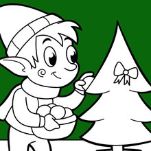 Desenho de Duende de Natal para colorir  Desenhos para colorir e imprimir  gratis