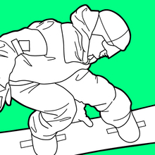 Desenhos para colorir de snowboarder nos jogos olímpicos -pt