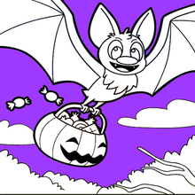 Bat adora doces de halloween