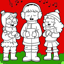 Desenhos de natal para colorir para crianças